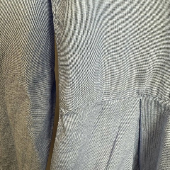 The Royal Standard Boho Tops Women’s sz. MEDIUM Blue Peplum Embroidered - Picture 8 of 9